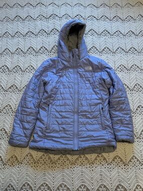 The North Face Lilac Quilted Hooded Jacket Coat Girl’s Size XL Mossbud Parka